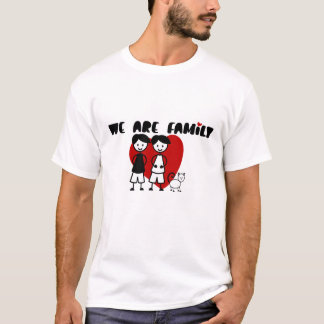 Wir sind Familie - Schwule zwei Männer und Katze T-Shirt