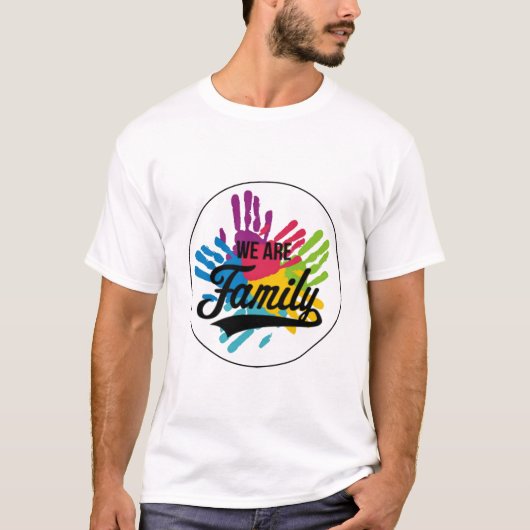 Wir sind Familie T-Shirt (Vorderseite)