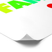 Wir sind Familienerregenbogen-Sonnenschein-Adoptio Poster (Ecke)