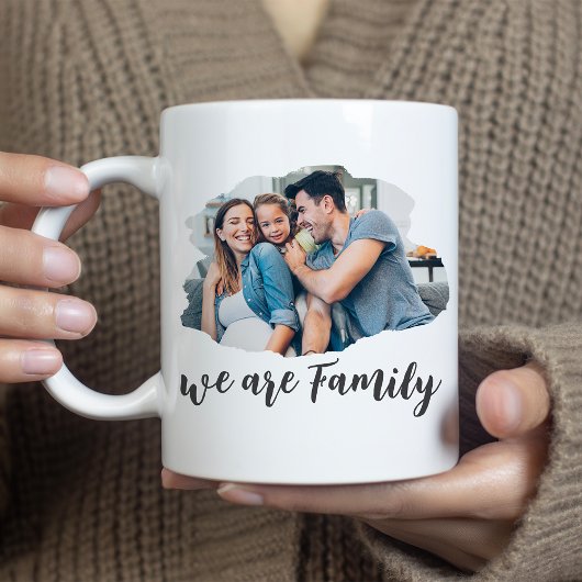 Wir sind familienfreundliches Foto Kaffeetasse