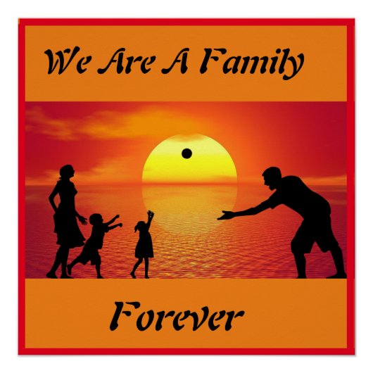 Wir sind Familienposter Poster (Vorderseite)