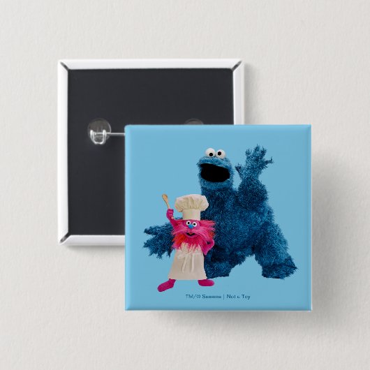 Wir sind Feinschmecker | Klassische Pose Button (Vorne & Hinten)