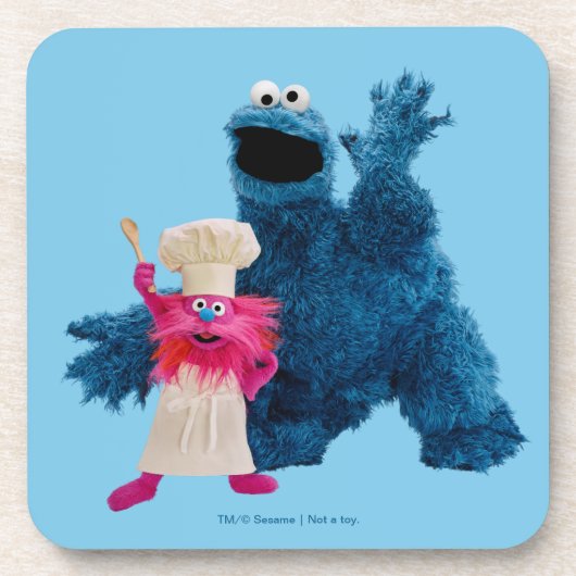 Wir sind Feinschmecker | Klassische Pose Getränkeuntersetzer (Vorderseite)