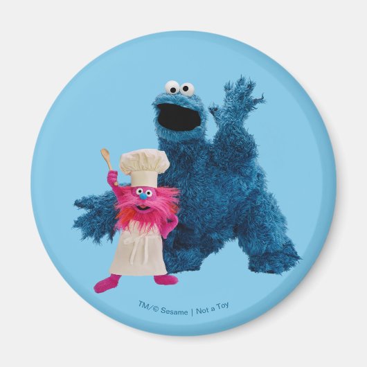 Wir sind Feinschmecker | Klassische Pose Magnet (Vorne)