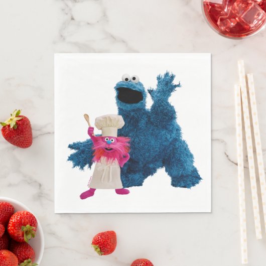 Wir sind Feinschmecker | Klassische Pose Serviette (Beispiel)