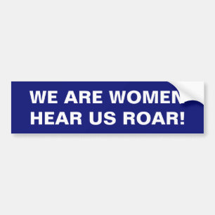 WIR SIND FRAUEN - HÖREN SIE UNS ROAR! AUTOAUFKLEBER