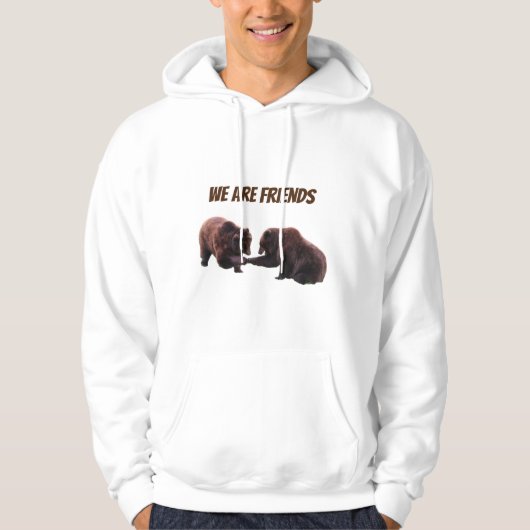 Wir sind Freunde Hoodie (Vorderseite)