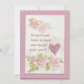 Wir sind Freunde Sprichwort-farbene Kunst Flat Not Mitteilungskarte (Vorderseite)