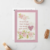 Wir sind Freunde Sprichwort-farbene Kunst Flat Not Mitteilungskarte (Vorderseite/Rückseite Beispiel)