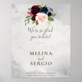 Wir sind froh, dass du hier bist Minimalistisch Ho Poster (Vorne)