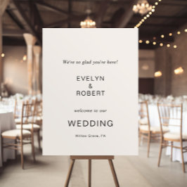 Wir sind froh, dass du hier bist Minimalistisch Ho Poster