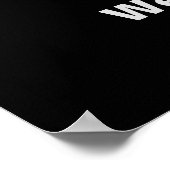 Wir sind froh, dass Sie hier sind Schwarze Hochzei Poster (Ecke)