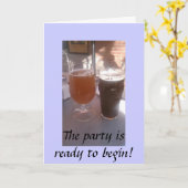 WIR SIND FÜR SIE IN PARTY GEWARTET KARTE (Gelbe Blume)