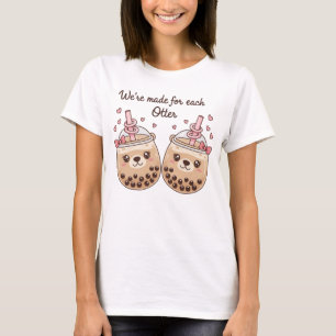 "Wir sind füreinander gemacht Otter" Süßer Boba-Te T-Shirt