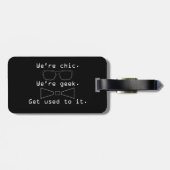 Wir sind Geek Gepäckanhänger (Rückseite horizontal)