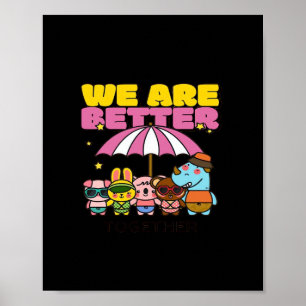 Wir sind gemeinsam stärker Gestaltungsauftrieb  Poster