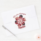 Wir sind gemeinsam stärker runder aufkleber (Umschlag)