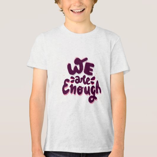 Wir sind genug Tri-Blend shirt (Vorderseite)