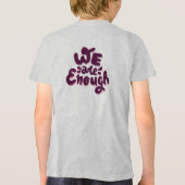 Wir sind genug Tri-Blend shirt (Rückseite)