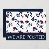 wir sind gepostete Ankündigung : Vintage Blumen (Vorne/Hinten)