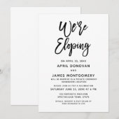 Wir sind gerade dabei, die Brush Typografy Hochzei Einladung (Vorne/Hinten)