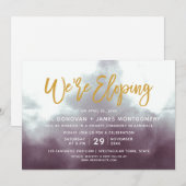 Wir sind gerade dabei, die Brush Typografy Hochzei Einladung (Vorne/Hinten)