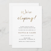 Wir sind gerade dabei, eine Einladung zur Hochzeit (Vorne/Hinten)