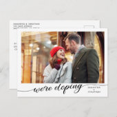 Wir sind gerade dabei, Foto zu entwickeln Ankündigungspostkarte (Vorne/Hinten)