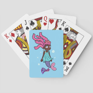 Wir sind Girls USA © Baby Blue Mermaids. Poker Kar Spielkarten