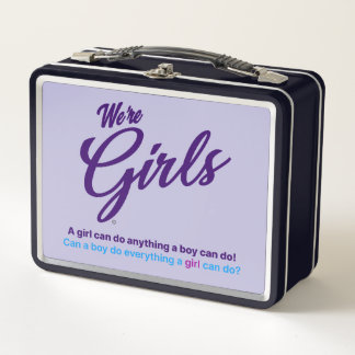 Wir sind Girls USA © Sammelbuntes Metall-Lunchbox Metall Brotdose