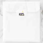 Wir sind GOLD Herz-Aufkleber (Tasche)