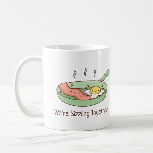 Wir sind groß, Bacon und Ei Doodle Kaffeetasse (Links)