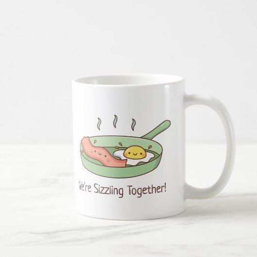 Wir sind groß, Bacon und Ei Doodle Kaffeetasse (Rechts)