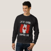 WIR SIND GROSS OHNE SIE Kanada Unabhängigkeitsstol Sweatshirt (Vorne ganz)