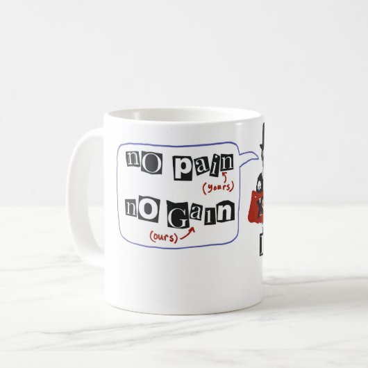 wir sind "Großbritannienunterstützend " TASSE (Vorderseite Links)