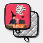 Wir sind Hexen. Topflappen (Vorderseite/Rückseite)