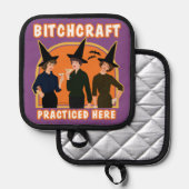 Wir sind Hexen. Topflappen (Vorderseite/Rückseite)