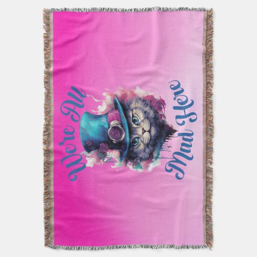 Wir sind hier alle tot - Alice im Wunderland Inspi Decke (Vorderseite Vertikal)