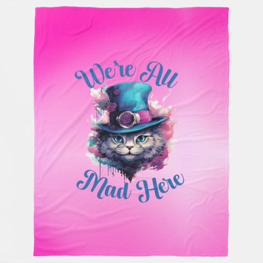 Wir sind hier alle tot - Alice im Wunderland Inspi Fleecedecke (Vorderseite)