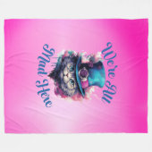 Wir sind hier alle tot - Alice im Wunderland Inspi Fleecedecke (Vorderseite (Horizontal))