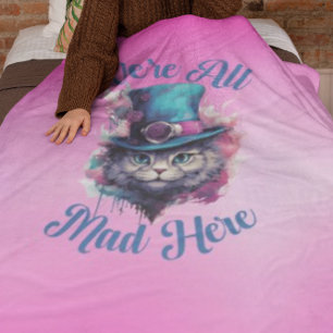 Wir sind hier alle tot - Alice im Wunderland Inspi Fleecedecke