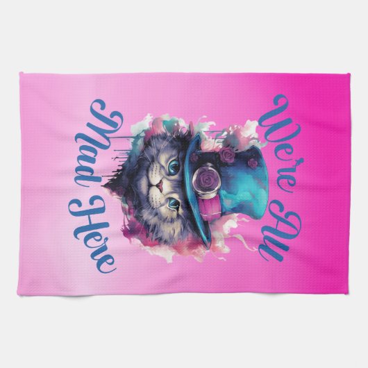 Wir sind hier alle tot - Alice im Wunderland Inspi Geschirrtuch (Horizontal)