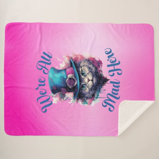 Wir sind hier alle tot - Alice im Wunderland Inspi Sherpadecke (Vorderseite (Horizontal))