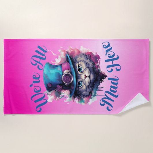 Wir sind hier alle tot - Alice im Wunderland Inspi Strandtuch (Vorderseite)