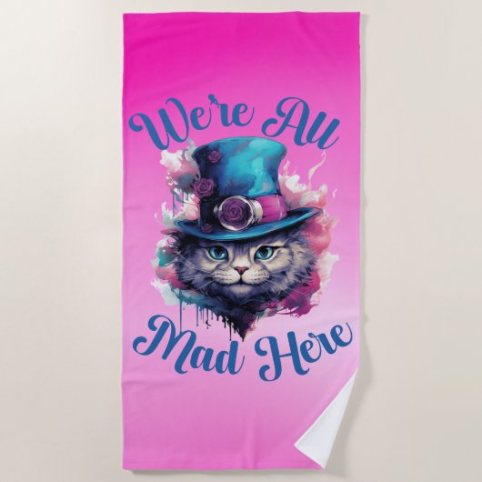 Wir sind hier alle tot - Alice im Wunderland Inspi Strandtuch (Vorderseite)