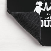 Wir sind hier für die Golfrunde Lustiger Sarkasmus Mousepad (Ecke)