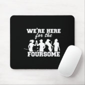 Wir sind hier für die Golfrunde Lustiger Sarkasmus Mousepad (Mit Mouse)