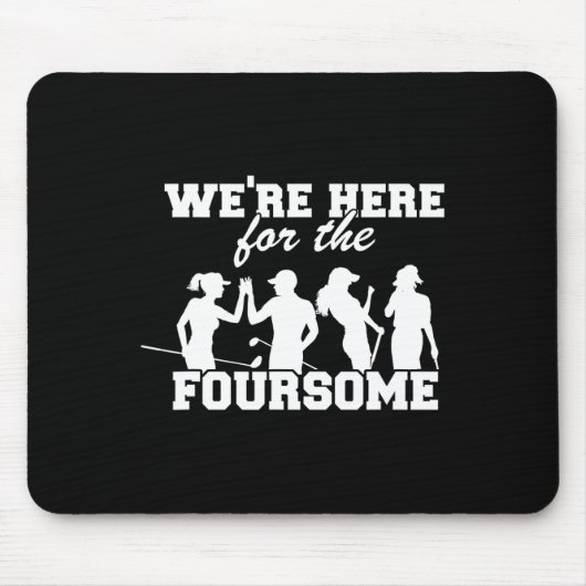 Wir sind hier für die Golfrunde Lustiger Sarkasmus Mousepad (Vorne)