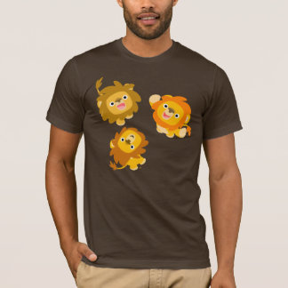 "Wir sind hier!" Niedlicher Cartoon Löwen T - Shir T-Shirt