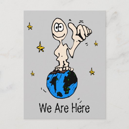 Wir sind hier postkarte (Vorderseite)